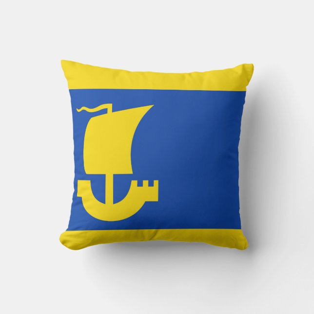 Cojín Decorativo Bandera de IJlst (Anverso)