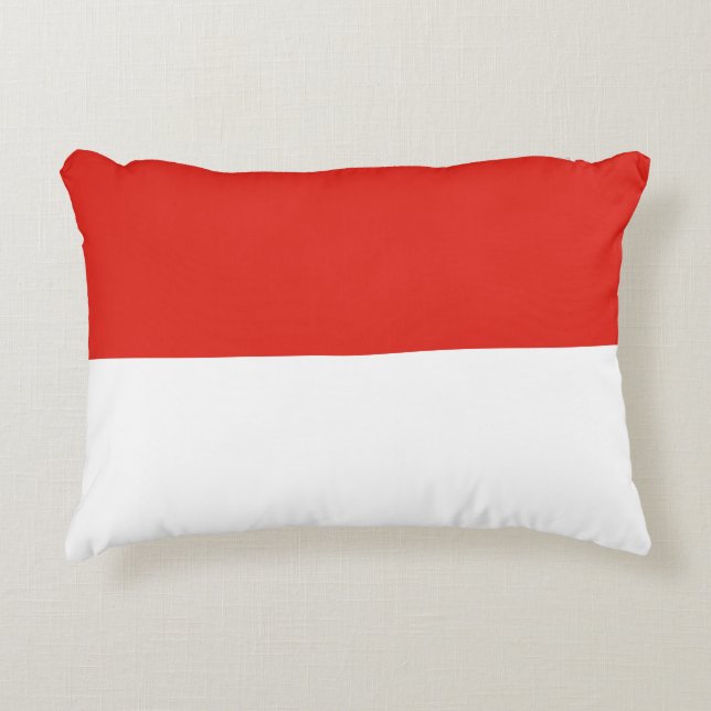 Cojín Decorativo Bandera de Indonesia (Anverso)