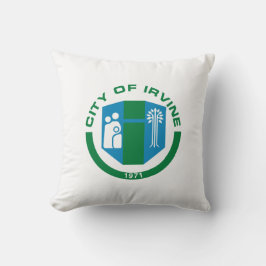 Cojín Decorativo Bandera de Irvine (California)