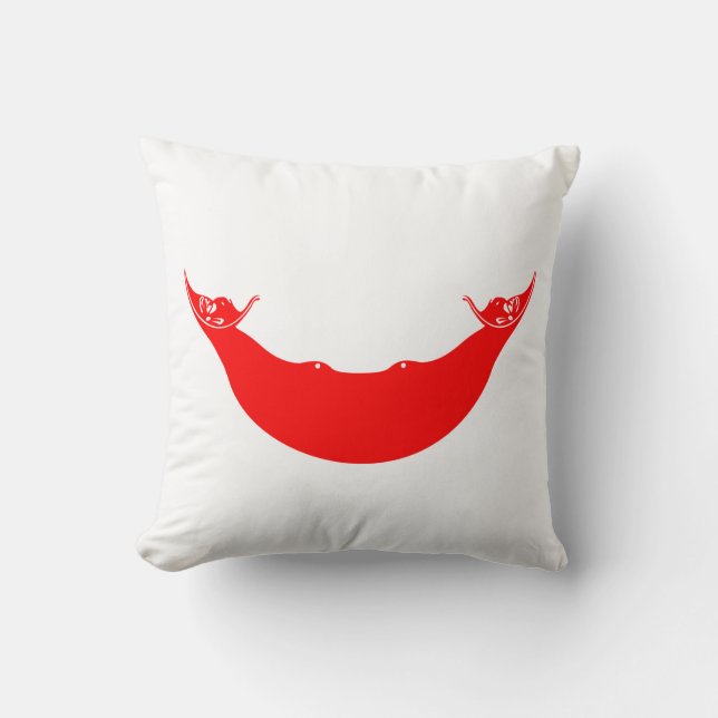 Cojín Decorativo Bandera de Isla de Pascua (Rapa Nui) (Anverso)