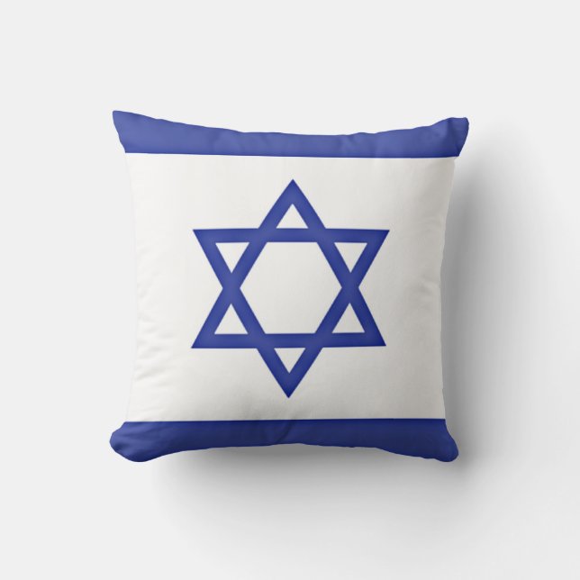 Cojín Decorativo Bandera de Israel (Anverso)