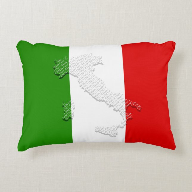 Cojín Decorativo Bandera de Italia (Anverso)