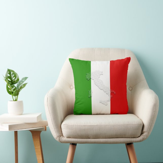 Cojín Decorativo Bandera de Italia (Silla)
