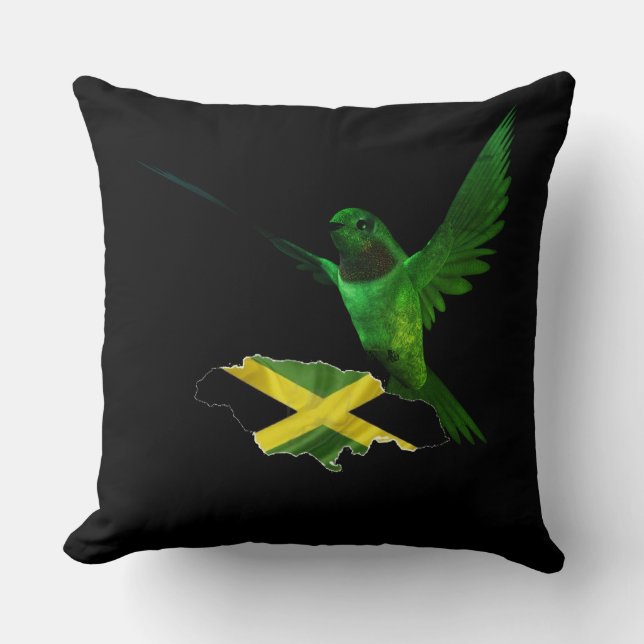 Cojín Decorativo Bandera de Jamaica 04 (Anverso)