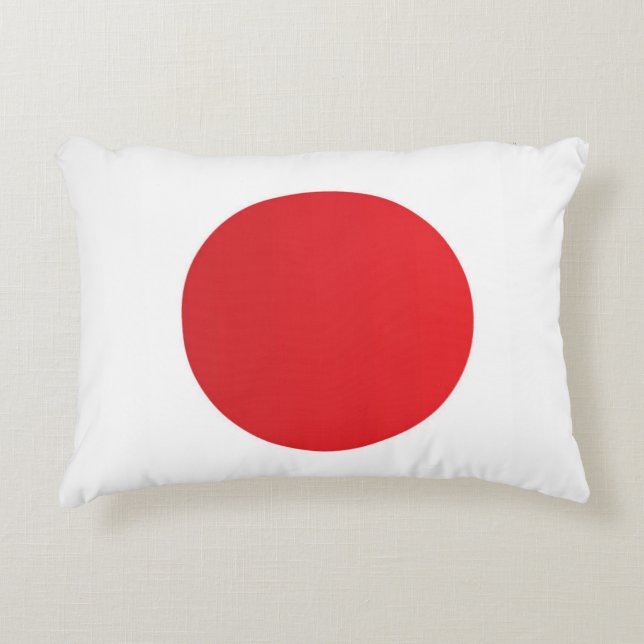 Cojín Decorativo Bandera de Japón (Anverso)