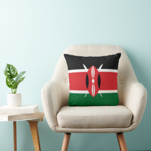 Cojín Decorativo Bandera de Kenia