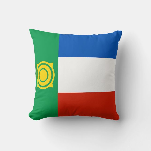 Cojín Decorativo Bandera de Khakassia (Anverso)
