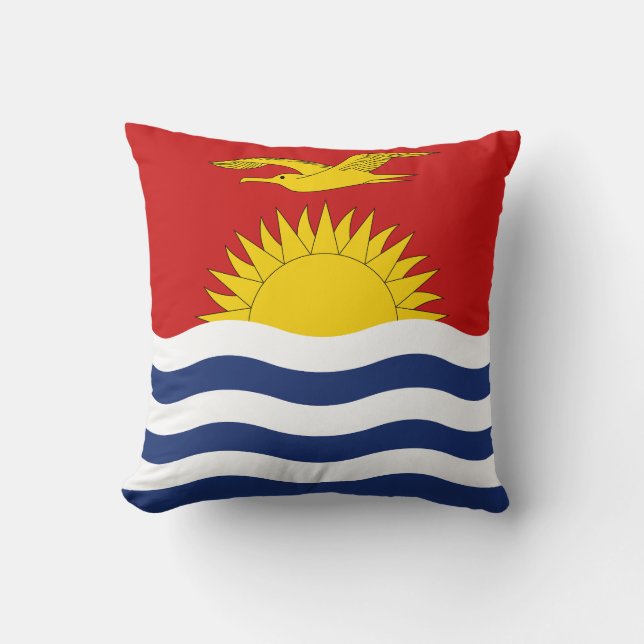 Cojín Decorativo Bandera de Kiribati (Anverso)