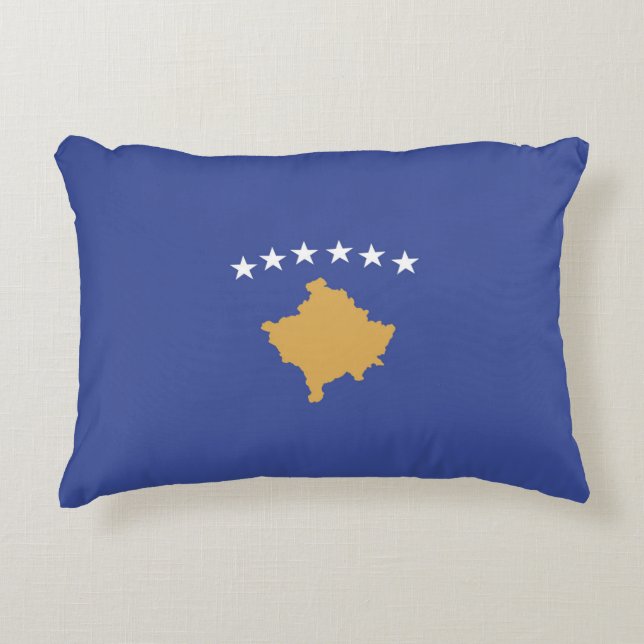 Cojín Decorativo Bandera de Kosovo (Anverso)