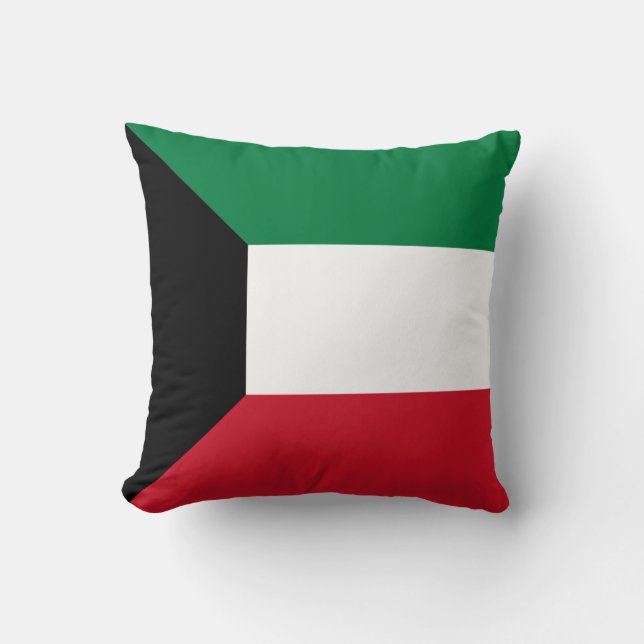 Cojín Decorativo Bandera de Kuwait (Anverso)