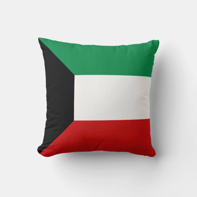 Cojín Decorativo Bandera de Kuwait x Pilar bandera (Anverso)