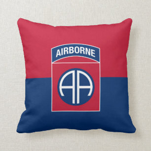 Cojín Decorativo Bandera de la 82ª División Aerotransportada Vetera