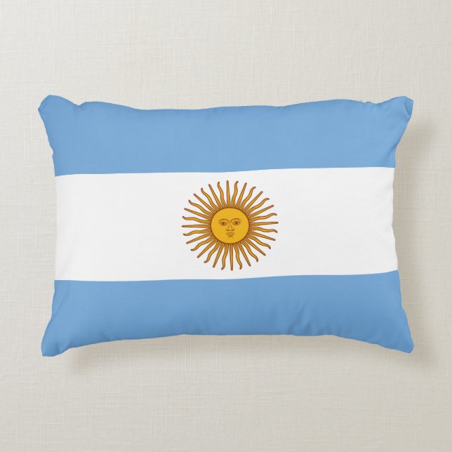 Cojín Decorativo Bandera de la Argentina (Anverso)
