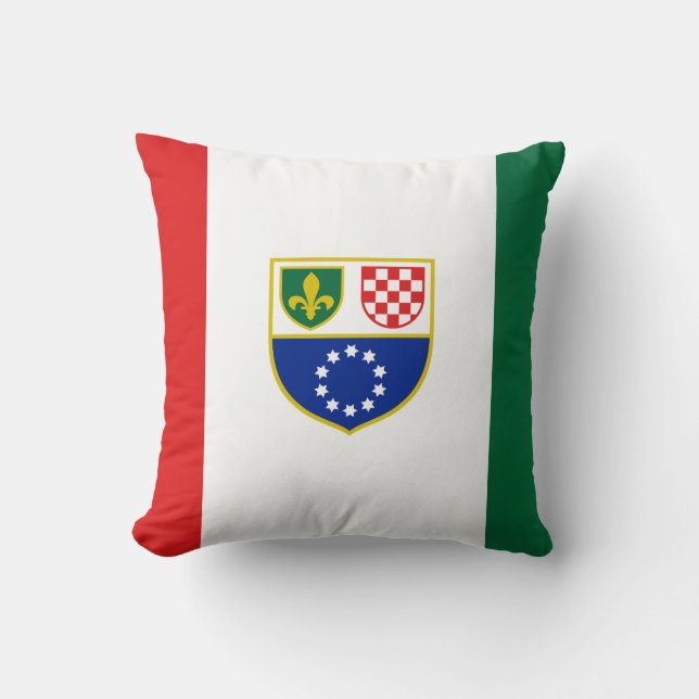 Cojín Decorativo Bandera de la Federación de Bosnia y Herzegovina (Anverso)