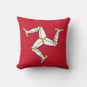 Cojín Decorativo Bandera de la Isla de Man en el MoJo Pillow estado