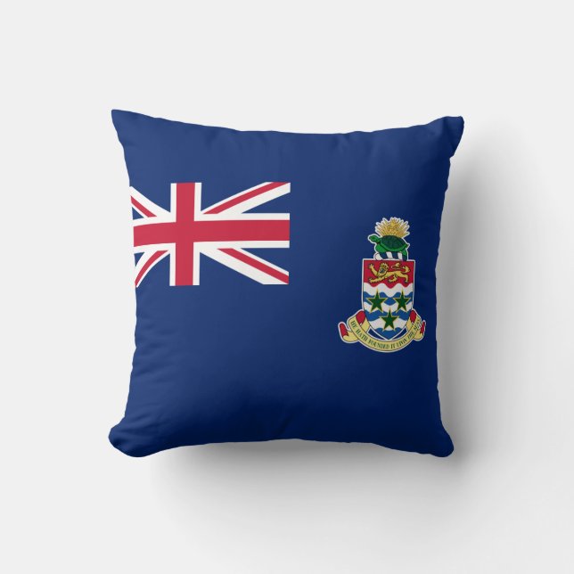 Cojín Decorativo Bandera de las Islas Caimán (Anverso)