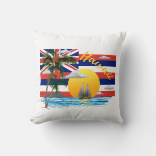 Cojín Decorativo Bandera de las Islas Hawái