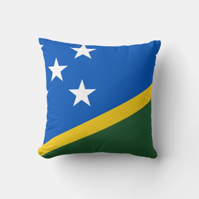 Cojín Decorativo Bandera de las Islas Salomón (Anverso)