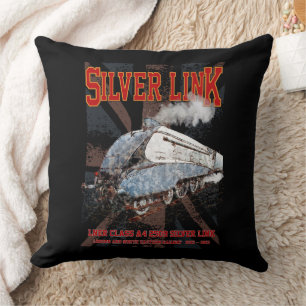 Cojín Decorativo Bandera de Locomotive UK Silver Link LNER Clase A4
