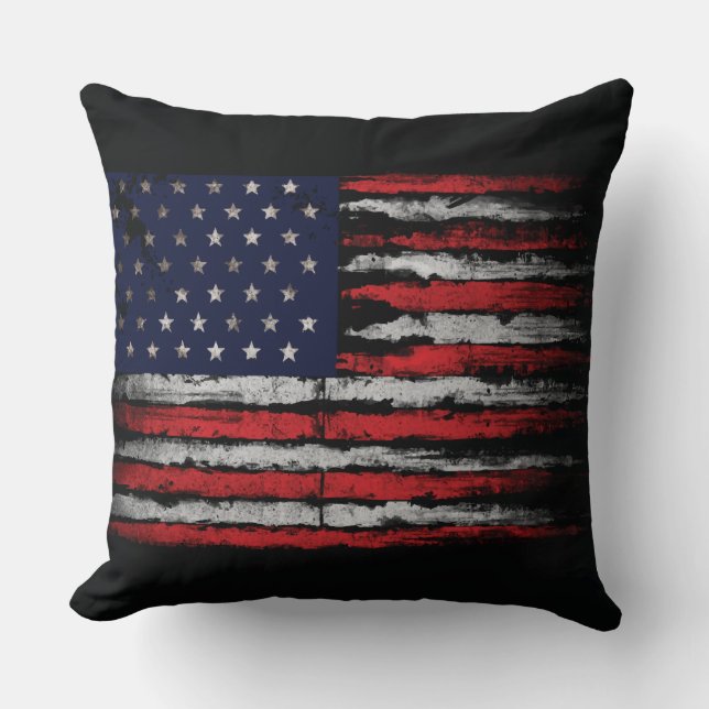 Cojín Decorativo Bandera de los Estados Unidos (Anverso)