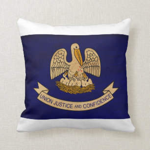Cojín Decorativo Bandera de Luisiana
