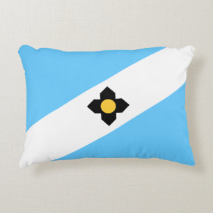 Cojín Decorativo Bandera de Madison, Wisconsin