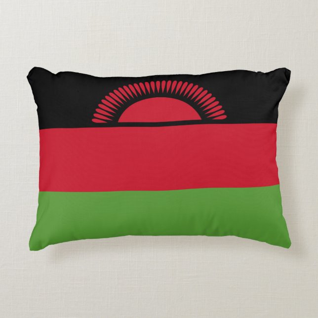 Cojín Decorativo Bandera de Malawi (Anverso)