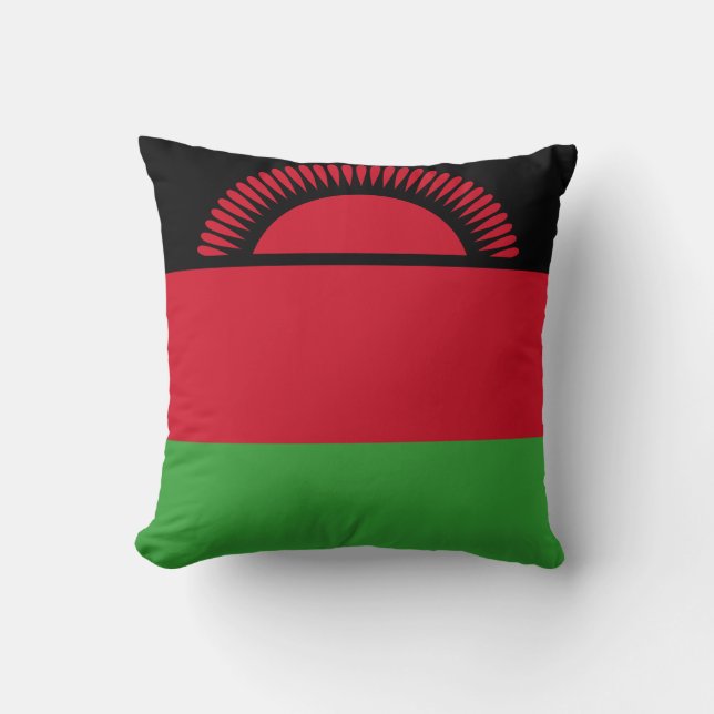 Cojín Decorativo Bandera de Malawi (Anverso)