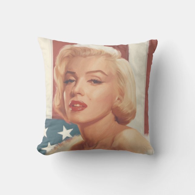 Cojín Decorativo Bandera de Marilyn (Anverso)