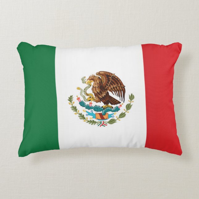 Cojín Decorativo Bandera de México (Anverso)