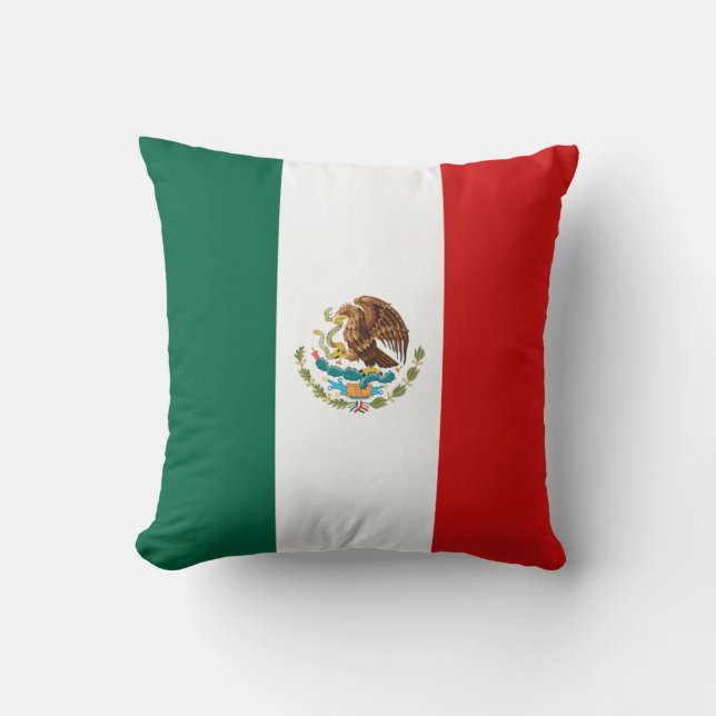 Cojín Decorativo Bandera de México x Pilar bandera (Anverso)