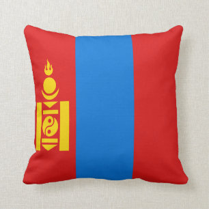 Cojín Decorativo Bandera de Mongolia x Pilar de bandera