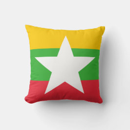 Cojín Decorativo Bandera de Myanmar (Birmania)