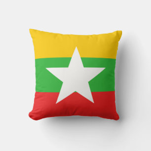 Cojín Decorativo Bandera de Myanmar x Pilar bandera