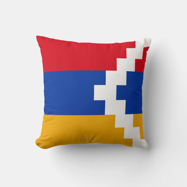 Cojín Decorativo Bandera de Nagorno Karabakh (Anverso)