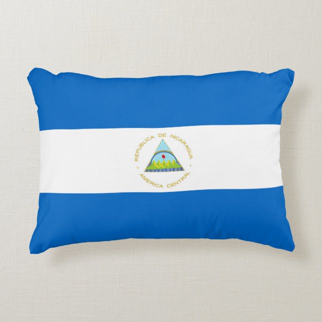 Cojín Decorativo Bandera de Nicaragua (Anverso)