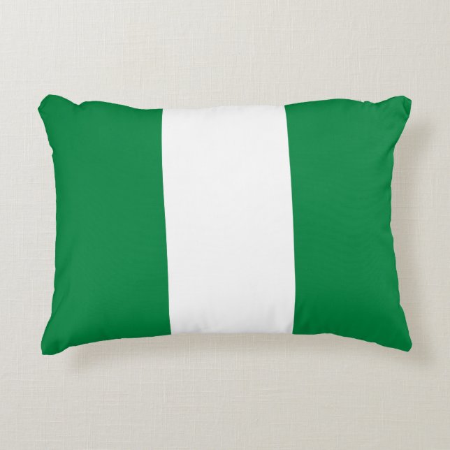 Cojín Decorativo Bandera de Nigeria (Anverso)