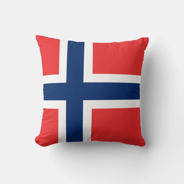 Cojín Decorativo Bandera de Noruega (Anverso)