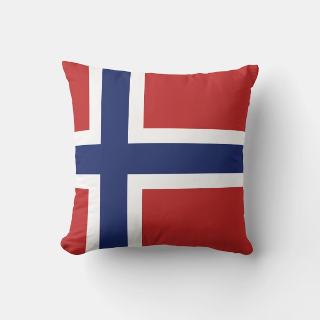 Cojín Decorativo Bandera de Noruega (Anverso)