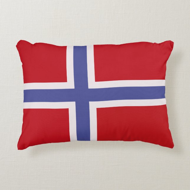 Cojín Decorativo Bandera de Noruega (Anverso)