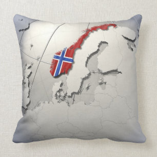 Cojín Decorativo Bandera de Noruega