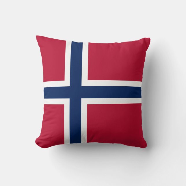 Cojín Decorativo Bandera de Noruega (Anverso)