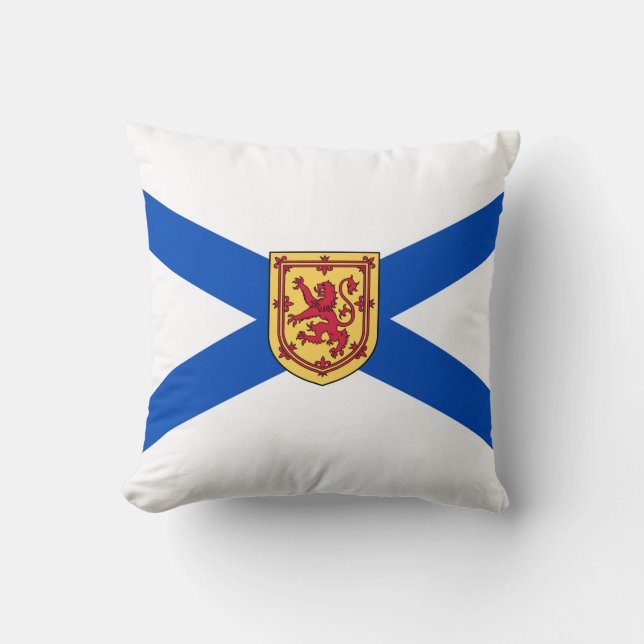 Cojín Decorativo Bandera de Nueva Escocia (provincia canadiense) (Anverso)