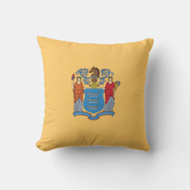 Cojín Decorativo Bandera de Nueva Jersey