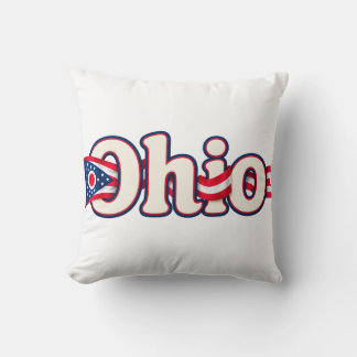 Cojín Decorativo Bandera de Ohio