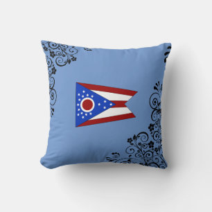 Cojín Decorativo Bandera de Ohio