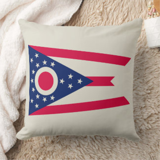 Cojín Decorativo Bandera de Ohio: La bandera del Estado del Buckeye