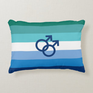 Cojín Decorativo Bandera de orgullo gay masculino MLM