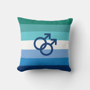 Cojín Decorativo Bandera de orgullo gay MLM