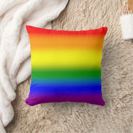 Cojín Decorativo Bandera de Orgullo LGBTQ+ Arcoíris de Gradiente -